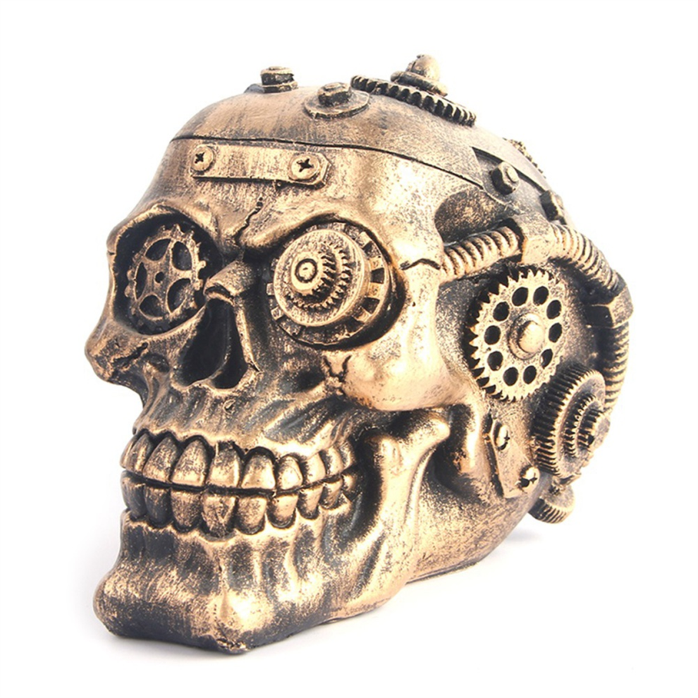 Étagère à lunettes en résine avec tête de mort - Eerie Artistries