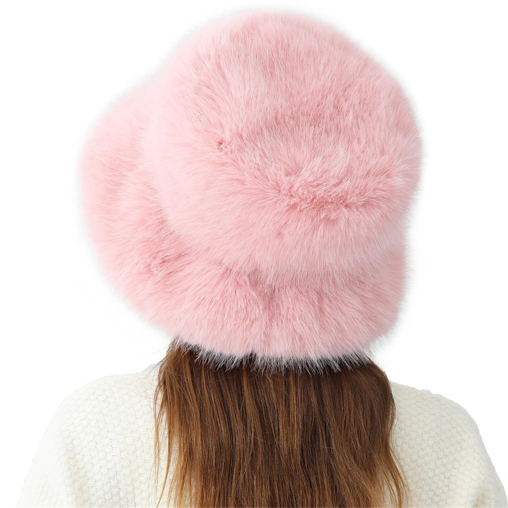 Sombrero De Pescador De Invierno De Piel SintéTica Para Mujer, CáLido Y Protector.-image