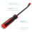 Conjunto de alavanca, alavanca de pneu, pé de cabra inclui 12 polegadas, 3