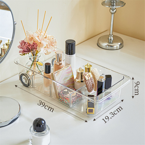 Fridge Organizer Bins on Wheels, Clear Roll Out Dr 2
