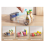 Fridge Organizer Bins on Wheels, Clear Roll Out Dr 5