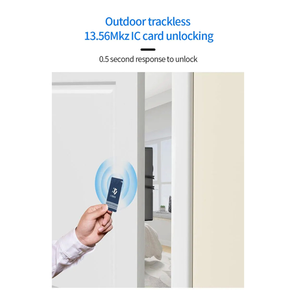Photos - Door Lock Smart Tuya App IC Card Lock for Wooden Door Blueto