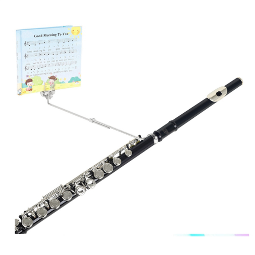 Portable Flute Music Stand Marching Band Sheet Cli 2