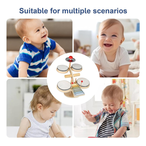 Set de tobe pentru copii 11 în 1 – instrumente muzicale 2