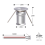 Mini-Downlight DC12V 1W 3000K 9er-Pack Silbernes Gehäuse, 6