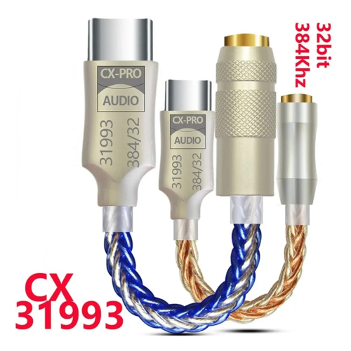 CX31993 HiFi DAC τύπου C σε ενισχυτή ακουστικών 3,5 mm 2