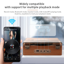 Retro-CD-Player Bluetooth 5.0 Wiederaufladbar Eingebaut