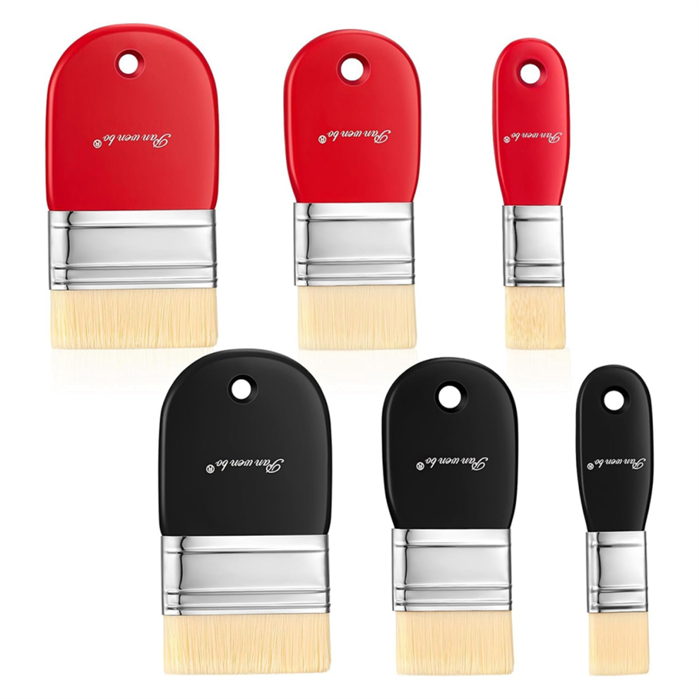 Pan Wen Bo Set Di 6 Pennelli Piatti Con Scala