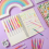 36 Stück Regenbogen-Gelstifte, Farbwechsel, Glitzer, Neo 6