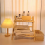 Holz-Lagerregal, 2-lagiges Desktop-Lagerregal, 8