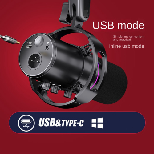 Dynamisk mikrofon XLR-forbindelse 48V lydkort Reco 1