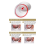 Ramekins met deksels, set van 6, 8 oz, wit porselein 7