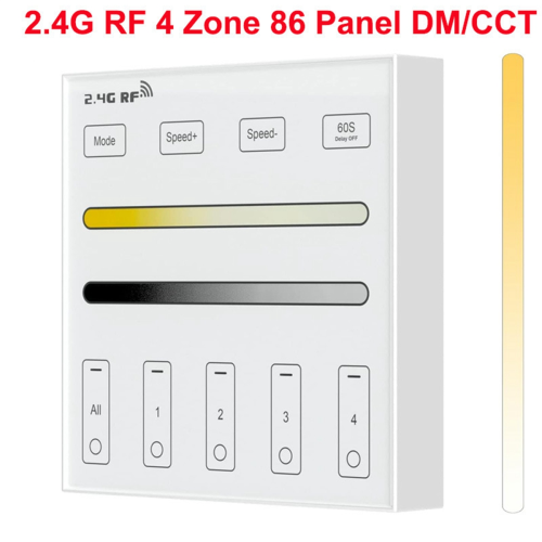 2,4G RF 4-zon panel / CCT Smart LED-kontroller 2