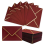 100 envelopes de convite A7 cor vinho com dourado 1