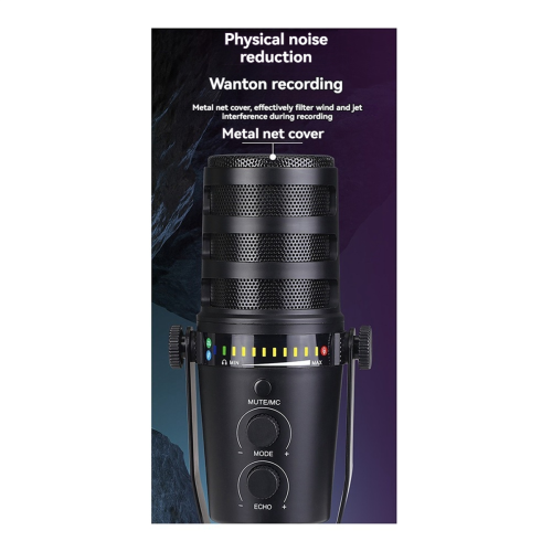 Metalen USB/XLR bekabelde dynamische microfoon MV7