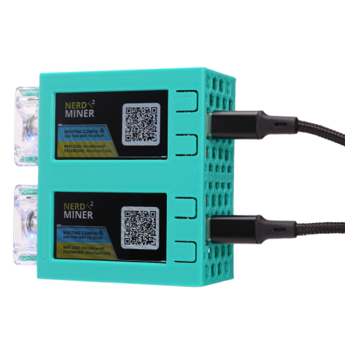 Pentru NerdMiner V2 Miner 78 KH/s  2, cu două ecrane BTC So 2