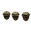 50 stuks kerst-eikel-jingle bells vintage brons 6