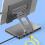 Dockingstation laptopstativ af aluminiumlegering – Multi 6