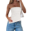 Zomermode Sexy Mouwloos Tanktopje Wit M 1