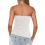 Zomermode Sexy Mouwloos Tanktopje Wit M 3