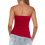 Zomermode Sexy Mouwloos Tanktopje Rood S 4