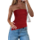 Zomermode Sexy Mouwloos Tanktopje Rood S 2