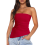 Zomermode Sexy Mouwloos Tanktopje Rood S 3