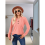 Camicia a maniche lunghe rosa M 6