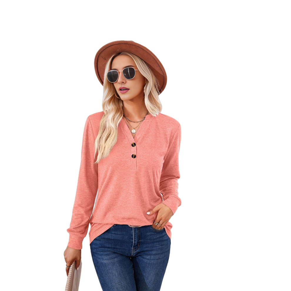 Camicia A Maniche Lunghe Rosa M