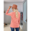 Camicia a maniche lunghe rosa M 9
