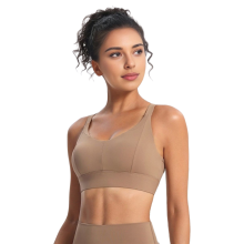 Racerback Sportbeha Lichtbruin L