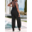 Womens Casual Jumpsuits Black S 1