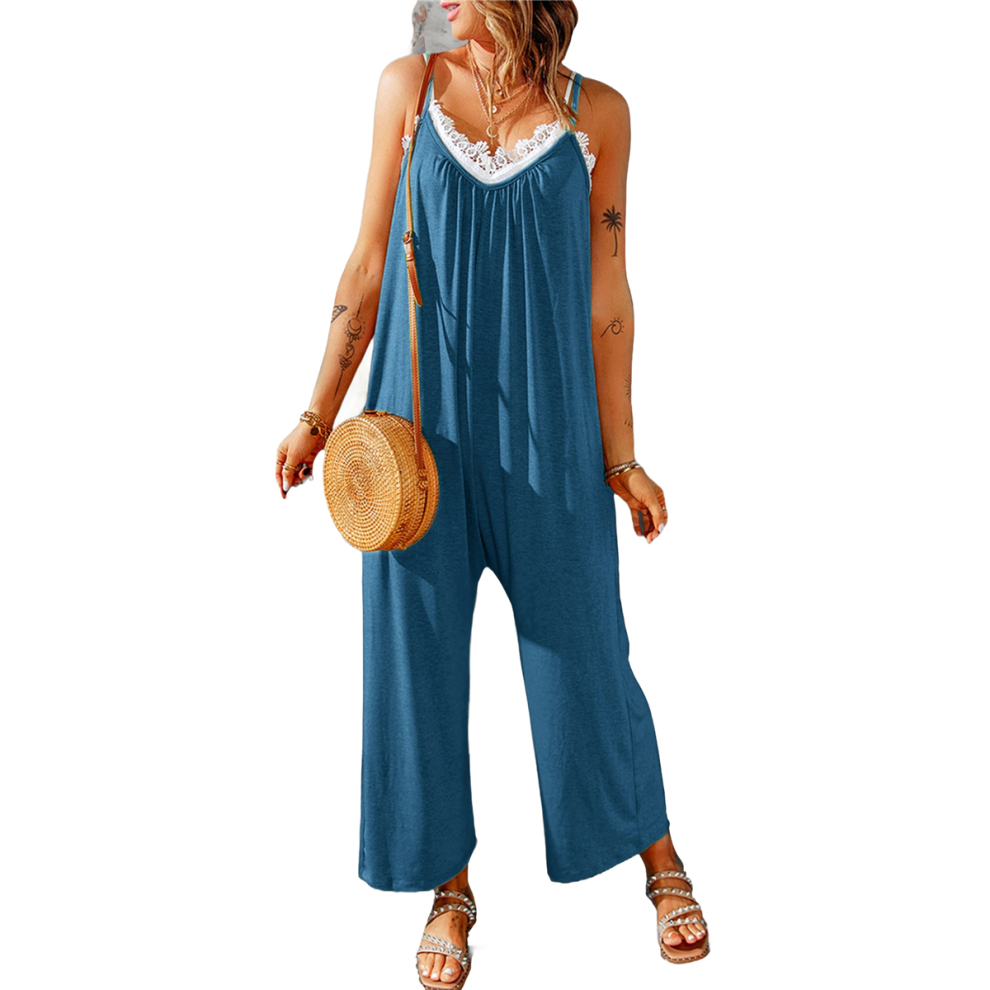 Womens Casual Jumpsuits Mineral Blue XL-image-OPC-PJ5VRRV-NEW
