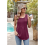 Canottiere larghe da donna rosso vino L 7