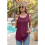 Canottiere larghe da donna rosso vino L 6