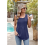 Canottiere larghe da donna blu navy L 11