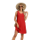 Abito estivo da spiaggia da donna, rosso, XL 4