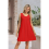 Abito estivo da spiaggia da donna, rosso, XL 7