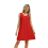 Abito estivo da spiaggia da donna, rosso, XL 5