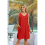 Abito estivo da spiaggia da donna, rosso, XL 10