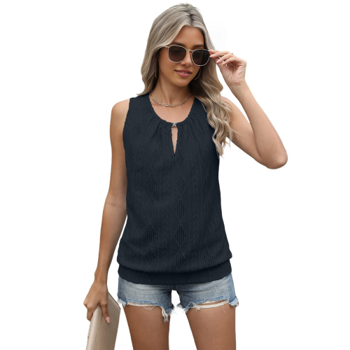 Chaleco sin mangas para mujer negro XL 2