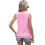 Chaleco sin mangas para mujer rosa L 4