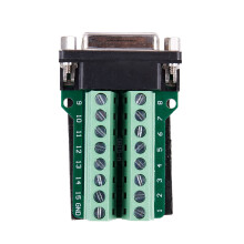 DB15 D-SUB VGA 15-pins vrouwelijke adapteraansluiting