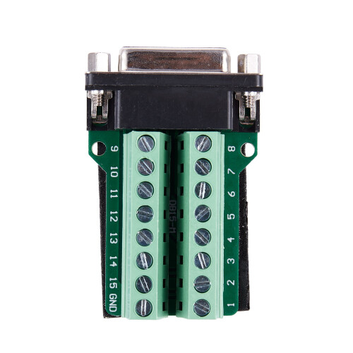 DB15 D-SUB VGA 15-pins vrouwelijke adapteraansluiting