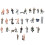 25 pezzi 1:87 Figurine Figure dipinte Miniature di 1