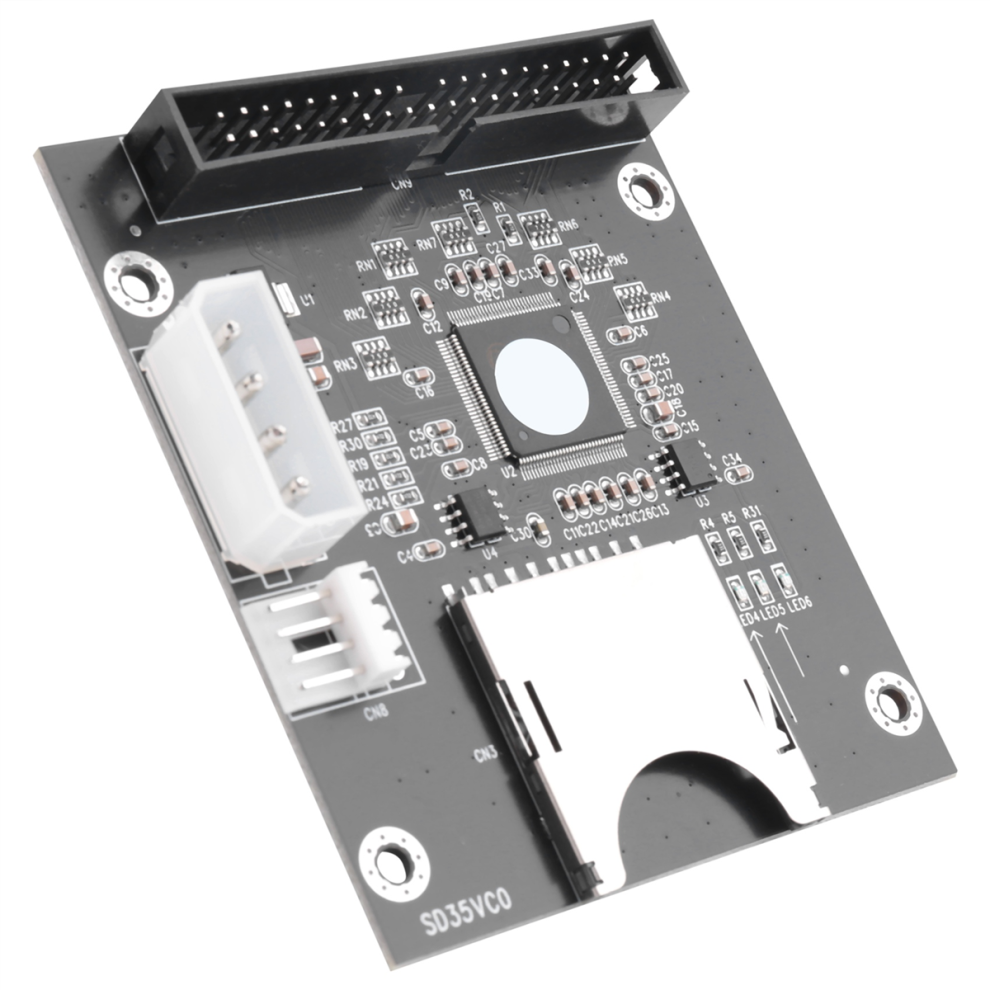 Adaptateur de carte SD SDHC SDXC MMC vers IDE 40 broches 3,5 pouces mâle
