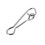 100Pcs Fishing Hooked Snap Links Swivel Hook Line 8