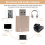 Placa de som USB 7.1 externa para fone de ouvido com conector de 3,5 mm 7