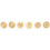 Wax Seal Stamp Set, 6Pcs Botanical Sealing Brass 9
