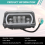 4X6 Inch LED Head Light Lamp DRL Headlight Crystal 8
